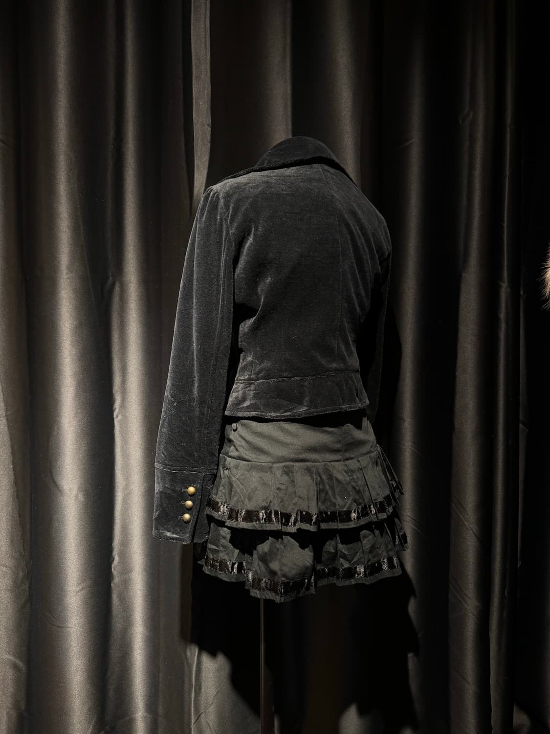 벨벳 버튼 포인트 블레이저 상품이미지5