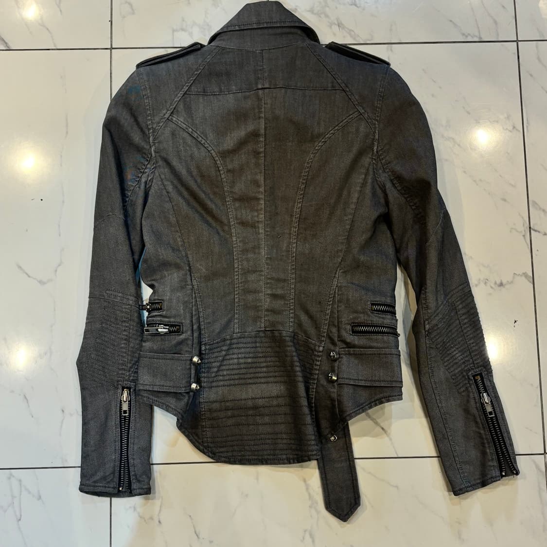 시스템 면라이더 자켓 락시크 멀티포켓 자켓 차콜 xs 상품이미지4