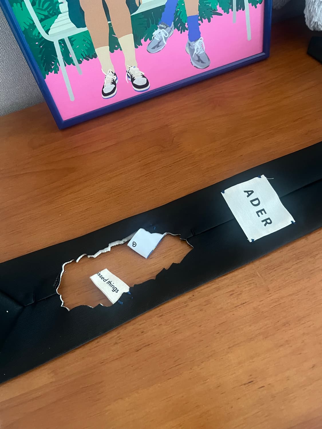 아더에러 신더홀 넥타이(블랙) 상품이미지3