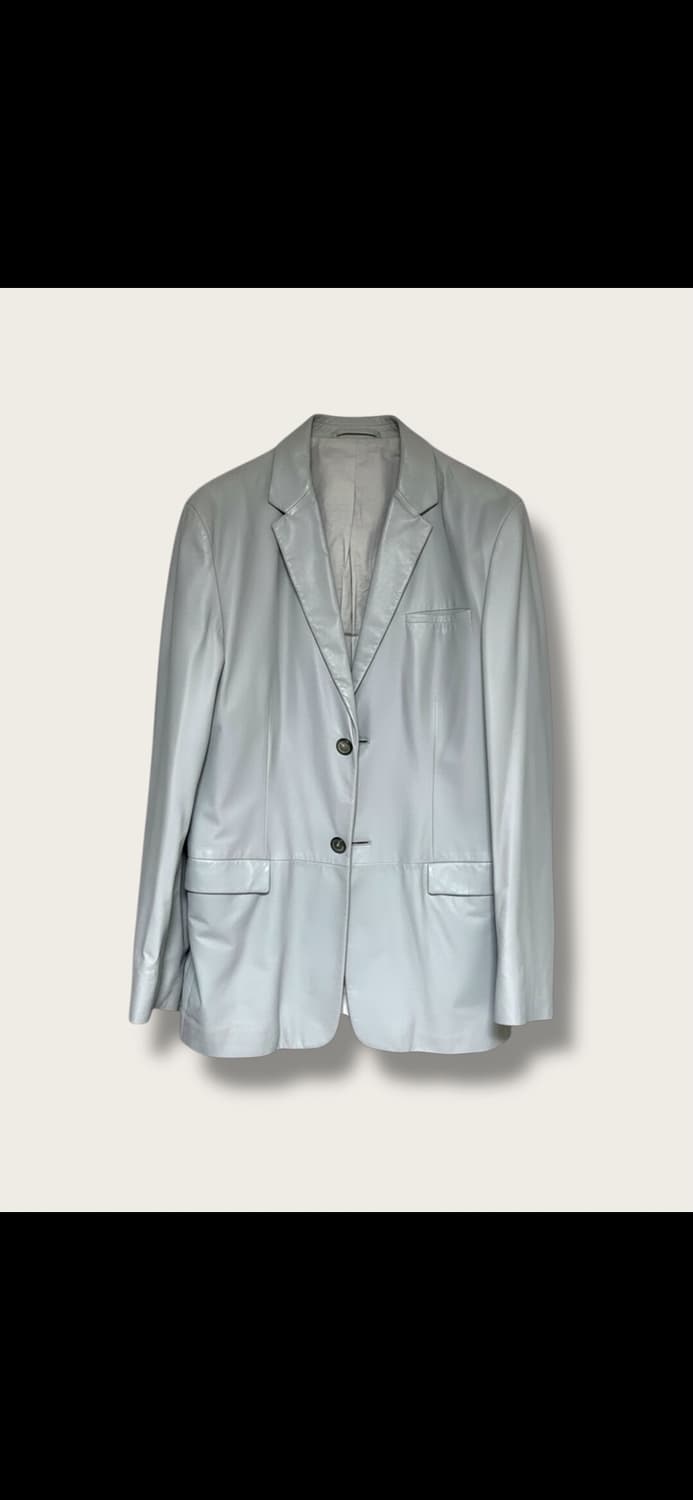 질센더 레더 가죽 블레이저 상품이미지1
