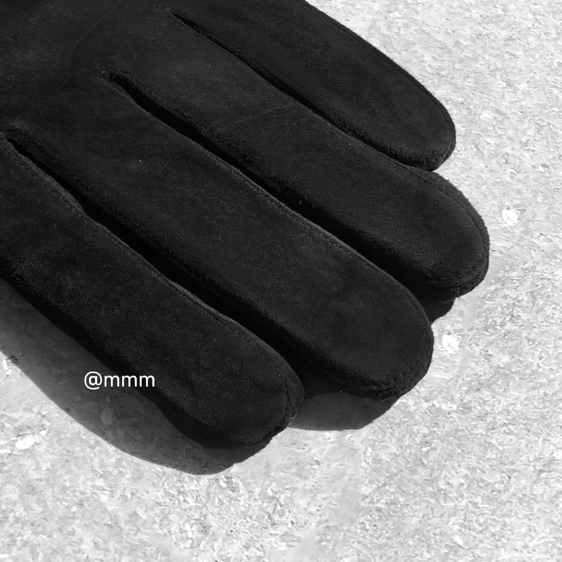[Unisex] 스웨이드 가죽 장갑 블랙 상품이미지7