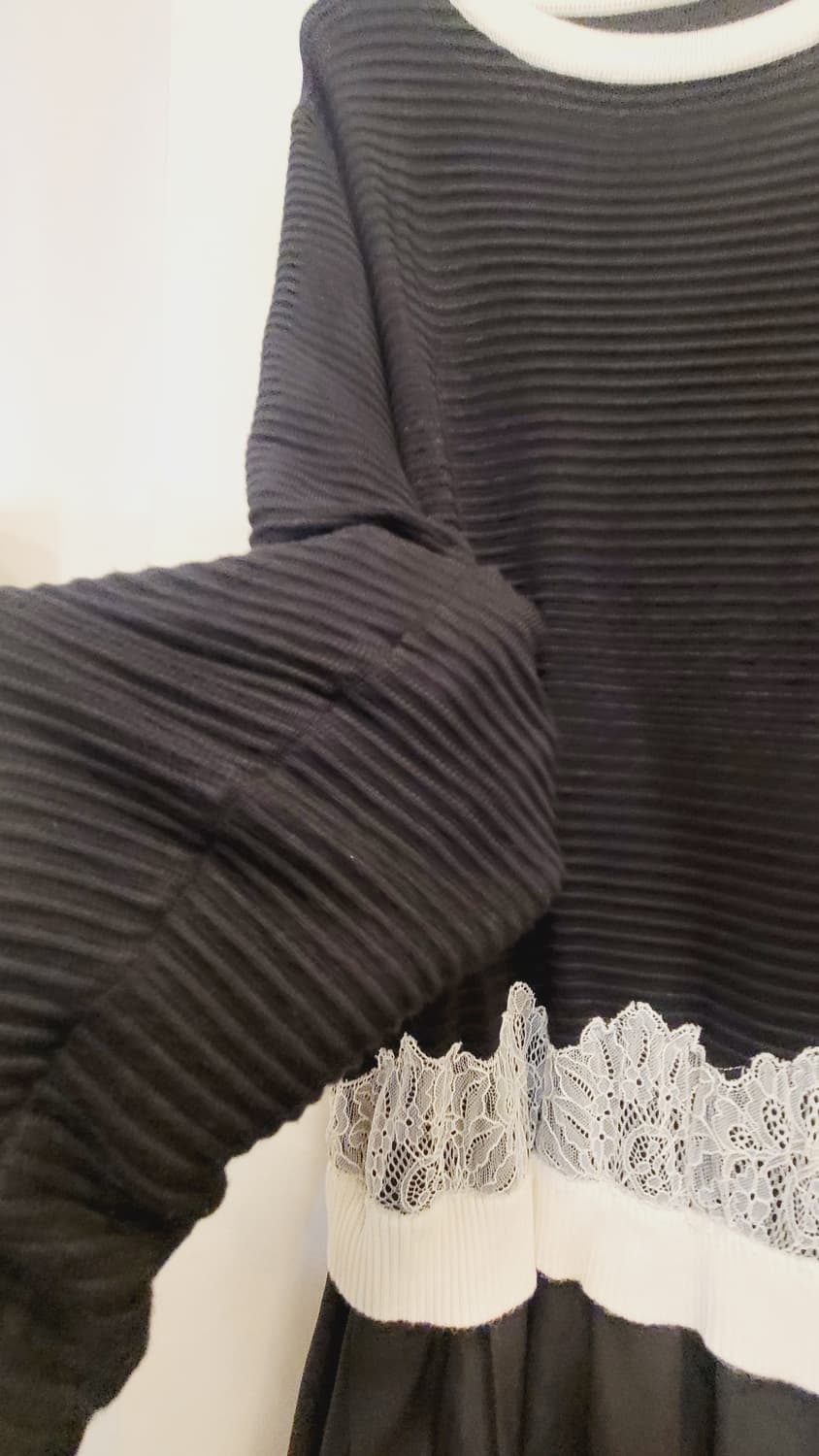 earth music& ecology 레이스 니트 원피스 상품이미지5