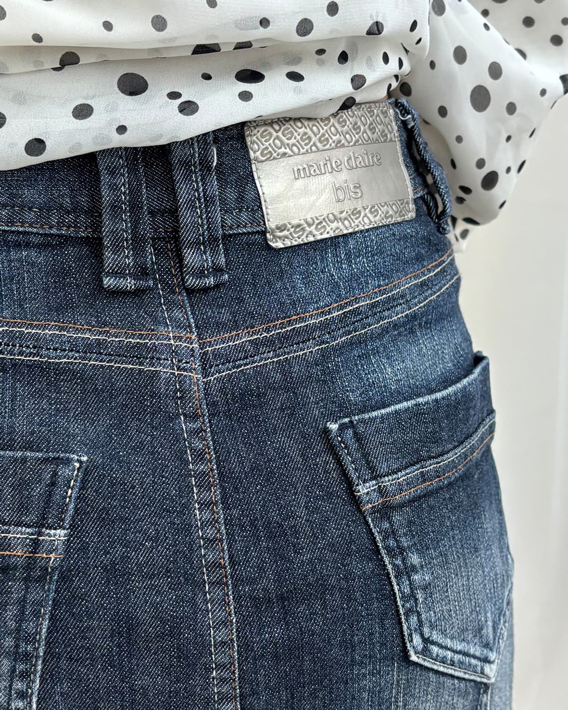 marie claire bis mid-dart denim skirt 상품이미지10