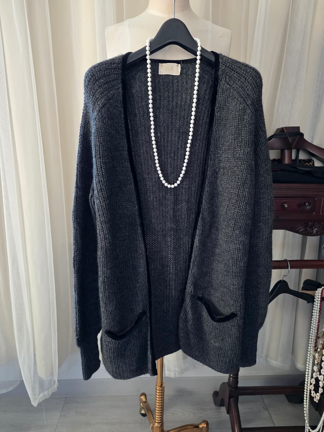 포르테포르테 알파카 니트 가디건 상품이미지2