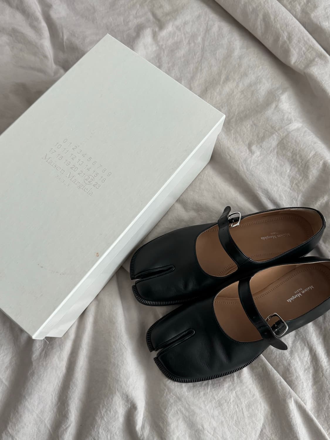 (네고가능) 메종 마르지엘라 타비 메리제인 (블랙 240, 38사이즈) 상품이미지1