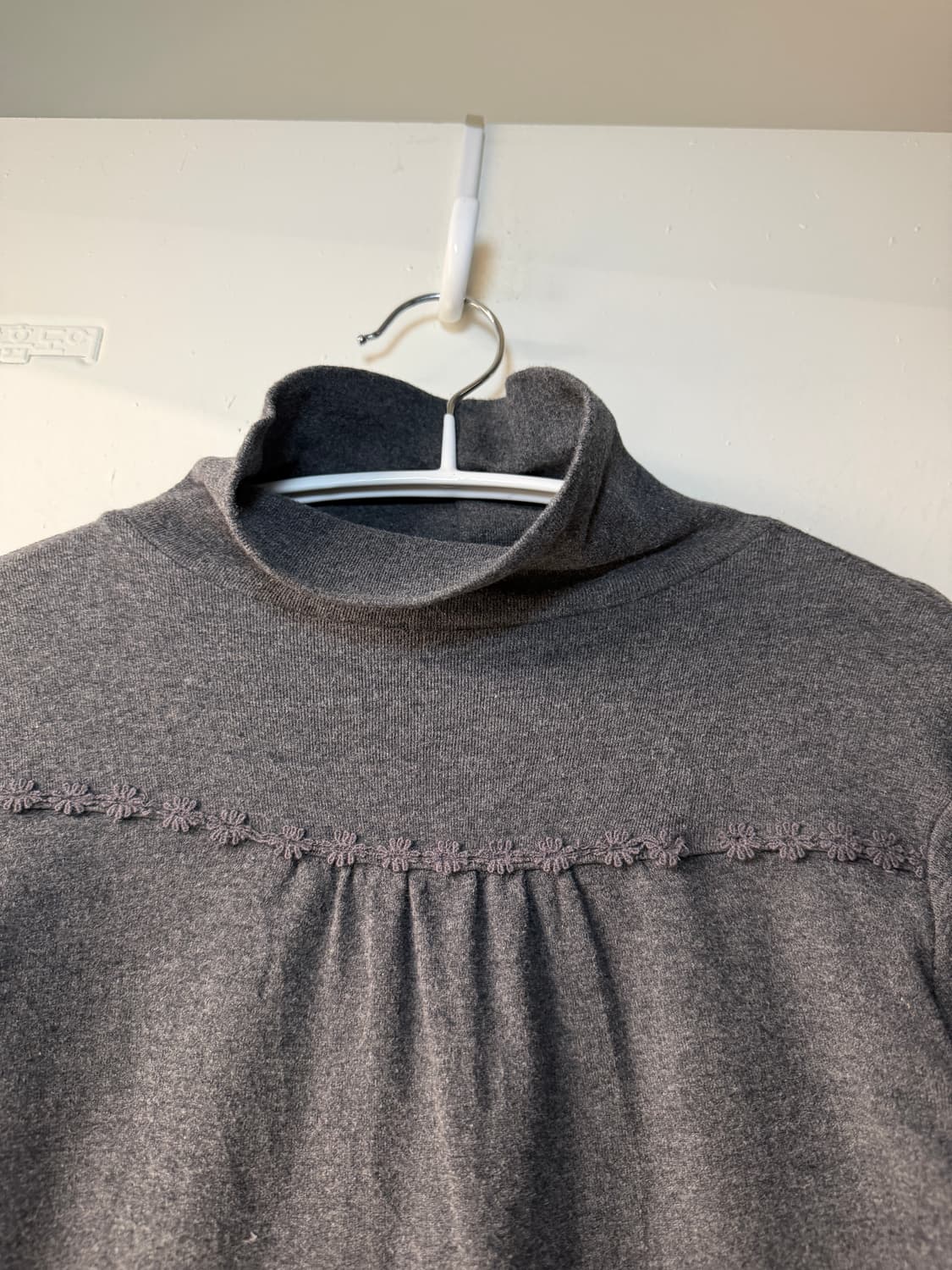 일본빈티지 차콜 터틀넥롱슬리브 상품이미지5