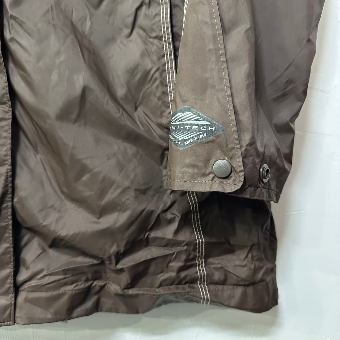 (M추천) 컬럼비아 브라운 롱 바람막이 후드 자켓 상품이미지4