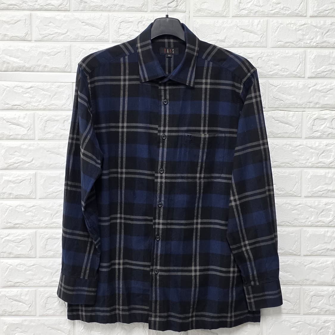 택포_ DAKS 닥스 체크 남방 100 상품이미지1