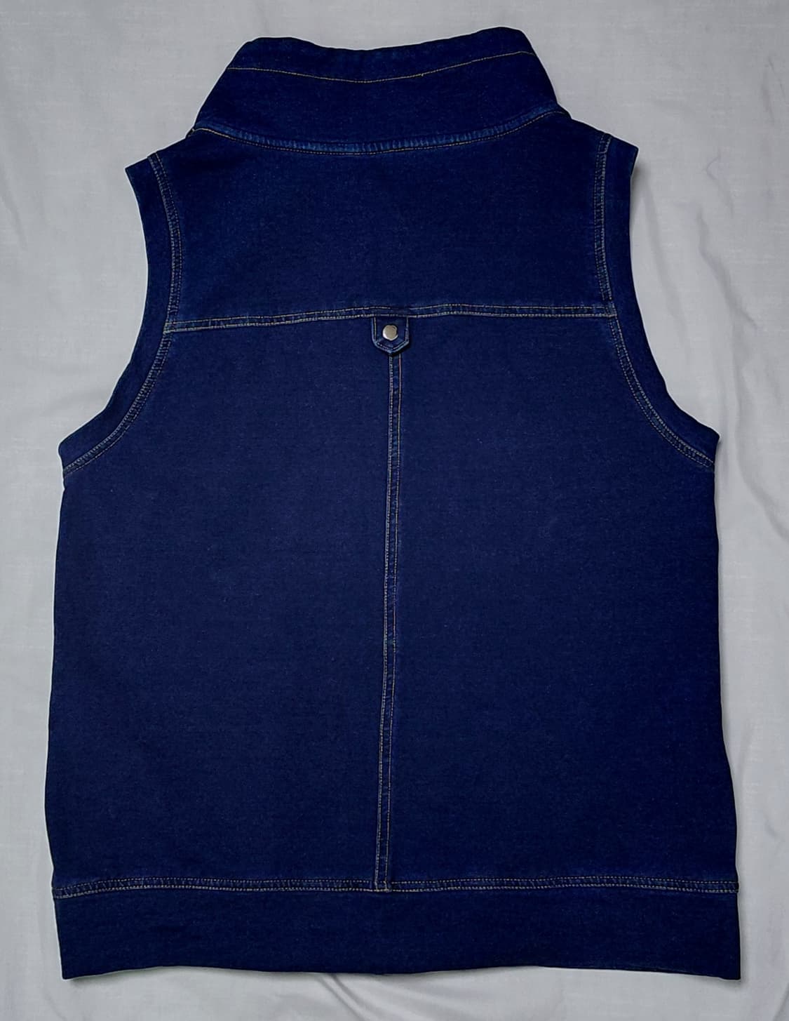 [M] RUE DE BAC(뤼 드 박) 데님 콤비 하이넥 베스트 상품이미지7