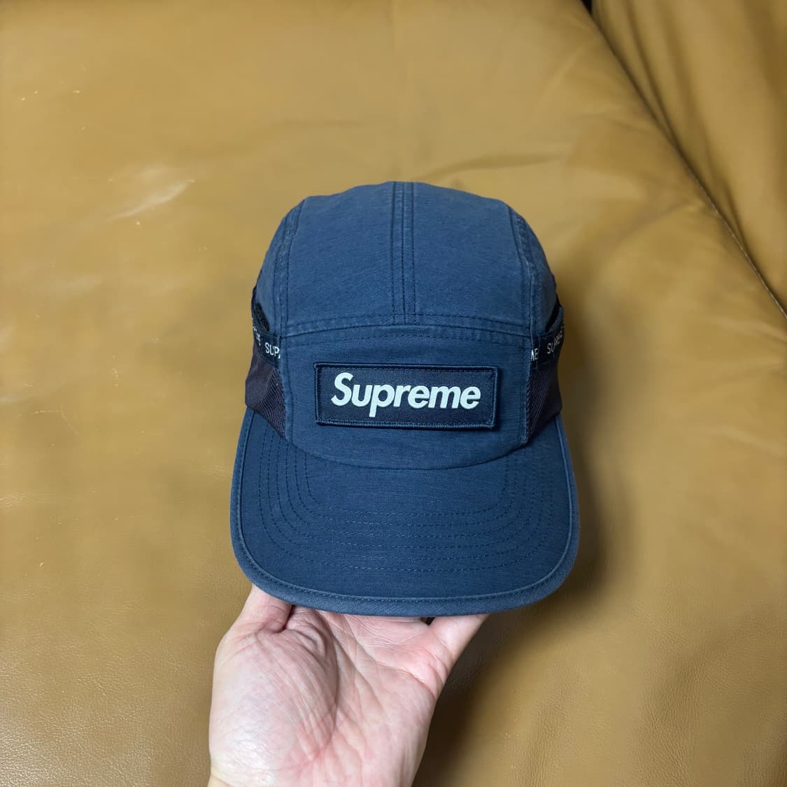Supreme 슈프림 23fw 메쉬 포켓 네이비 캠프캡 모자 (Navy) 상품이미지2