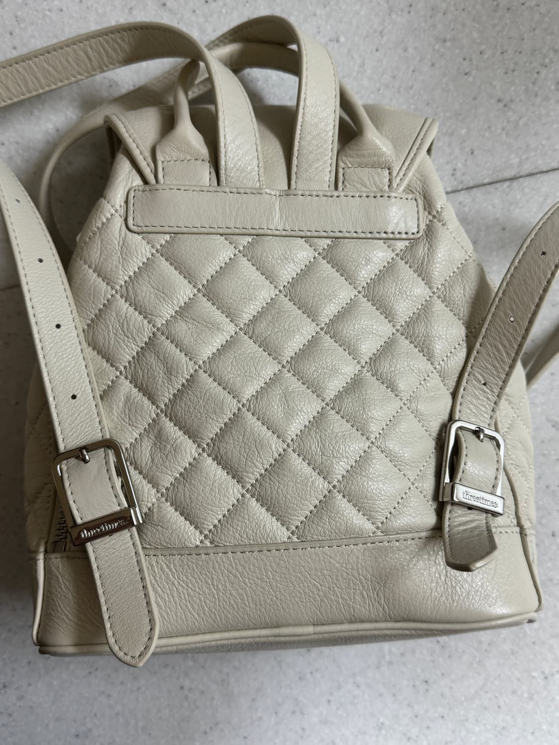 쓰리타임즈 아콘 백팩 아이보리 상품이미지2