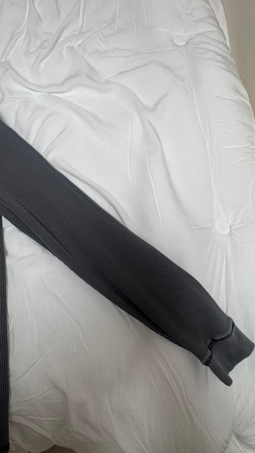 스투시 베이직 스탁 써멀 롱슬리브 티셔츠 워시드 블랙 상품이미지3