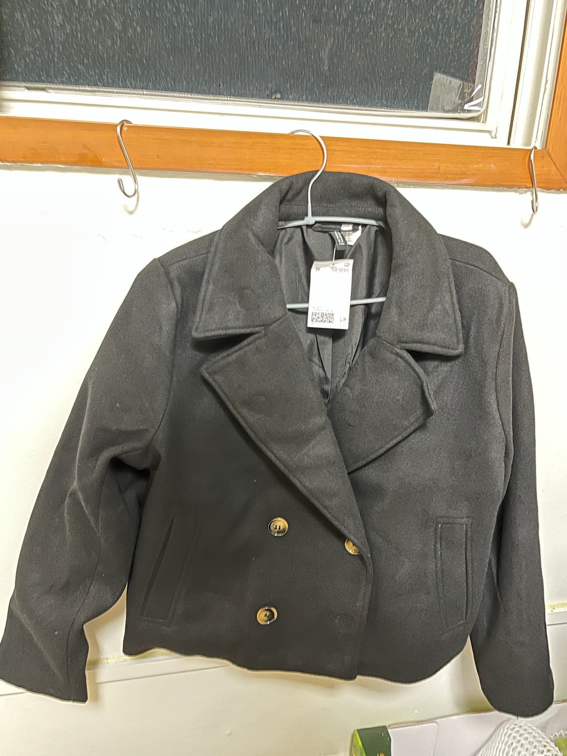 H&M 블랙 피코트 상품이미지1