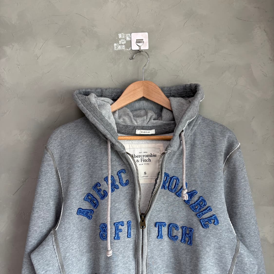 아베크롬비 후드집업 그레이 상품이미지2