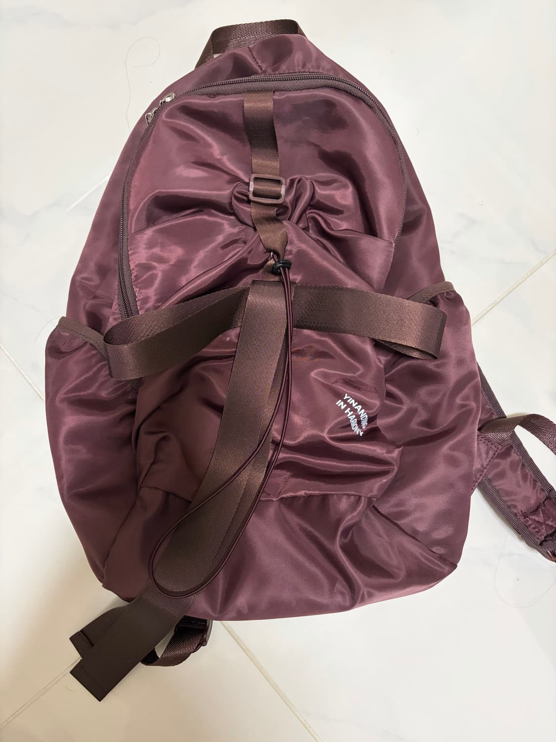 인앤양인하모니 bow backpack burgundy +팝업기프트 🤍  상품이미지2