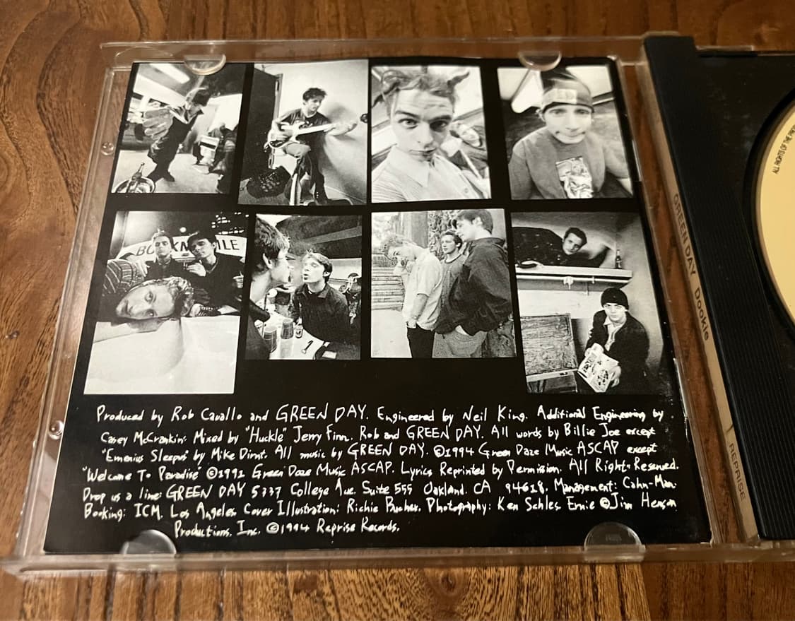 90년대 그린데이 3집 Dookie 라이센스 초판 CD 펑크 밴드 시디 상품이미지2