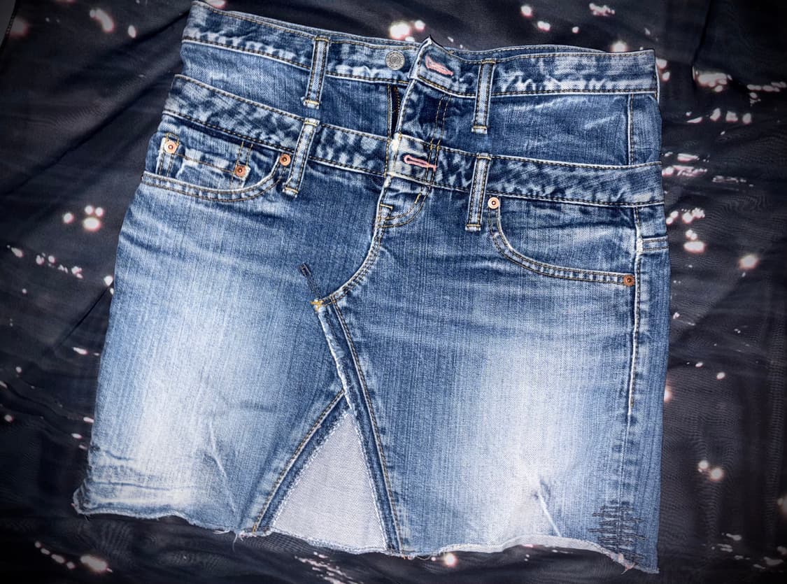 빈티지 Antgauge 청 데님 미니 스커트 y2k 상품이미지1