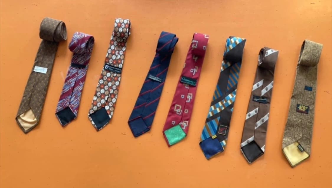 오래된 넥타이 (조부모님 옷장정리) 8개 일괄 상품이미지2