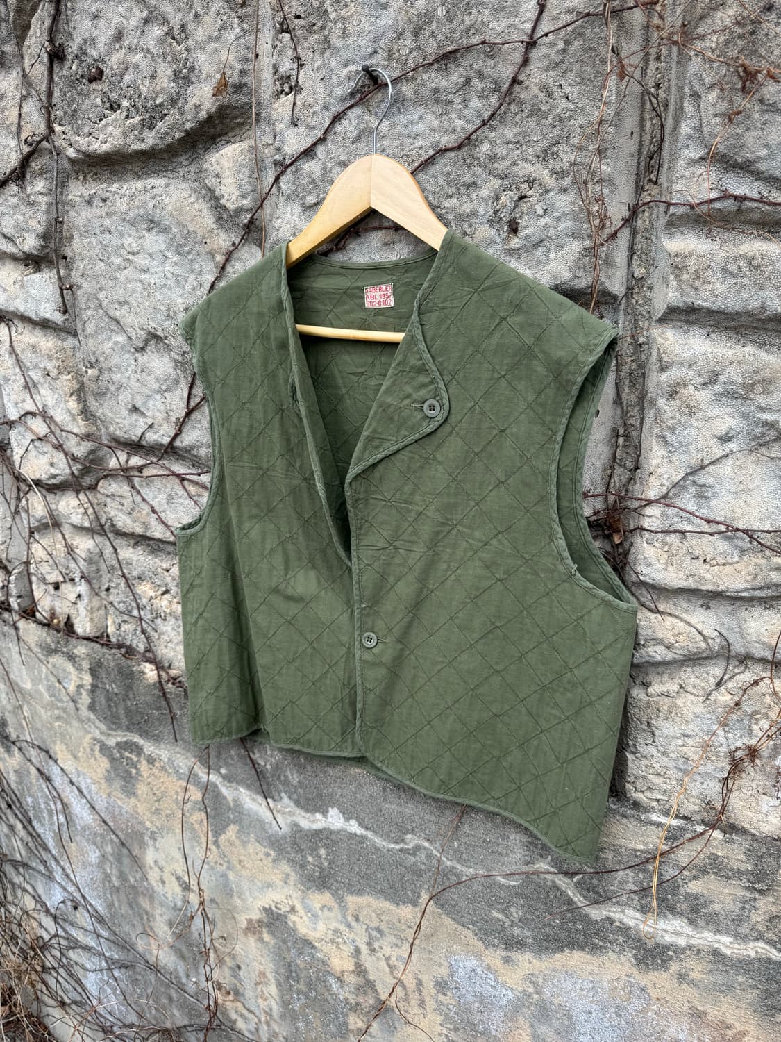 50s 벨기에군 오리지널 퀄팅 베스트 조끼 미군 프랑스군 상품이미지3