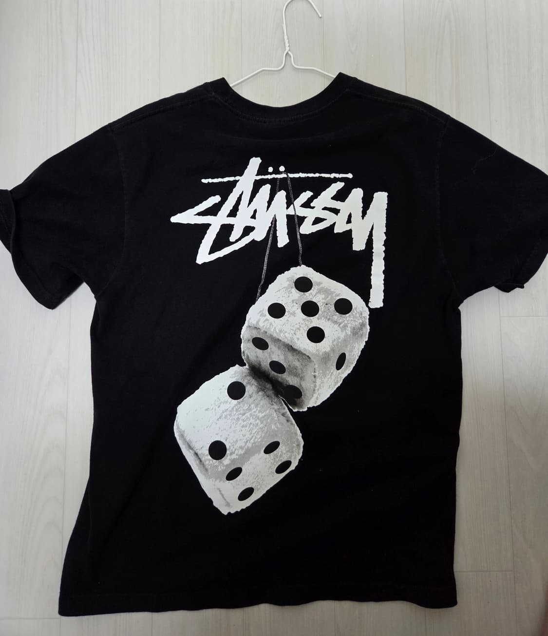 스투시 퍼지 다이스 티셔츠 블랙 상품이미지1