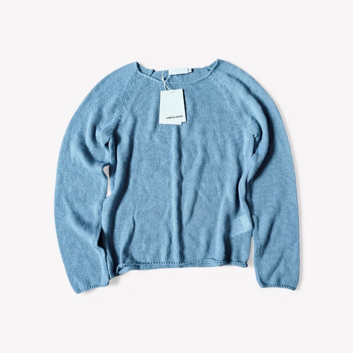 로우클래식 KIDMOHAIR SWEATER 블루 상품이미지4