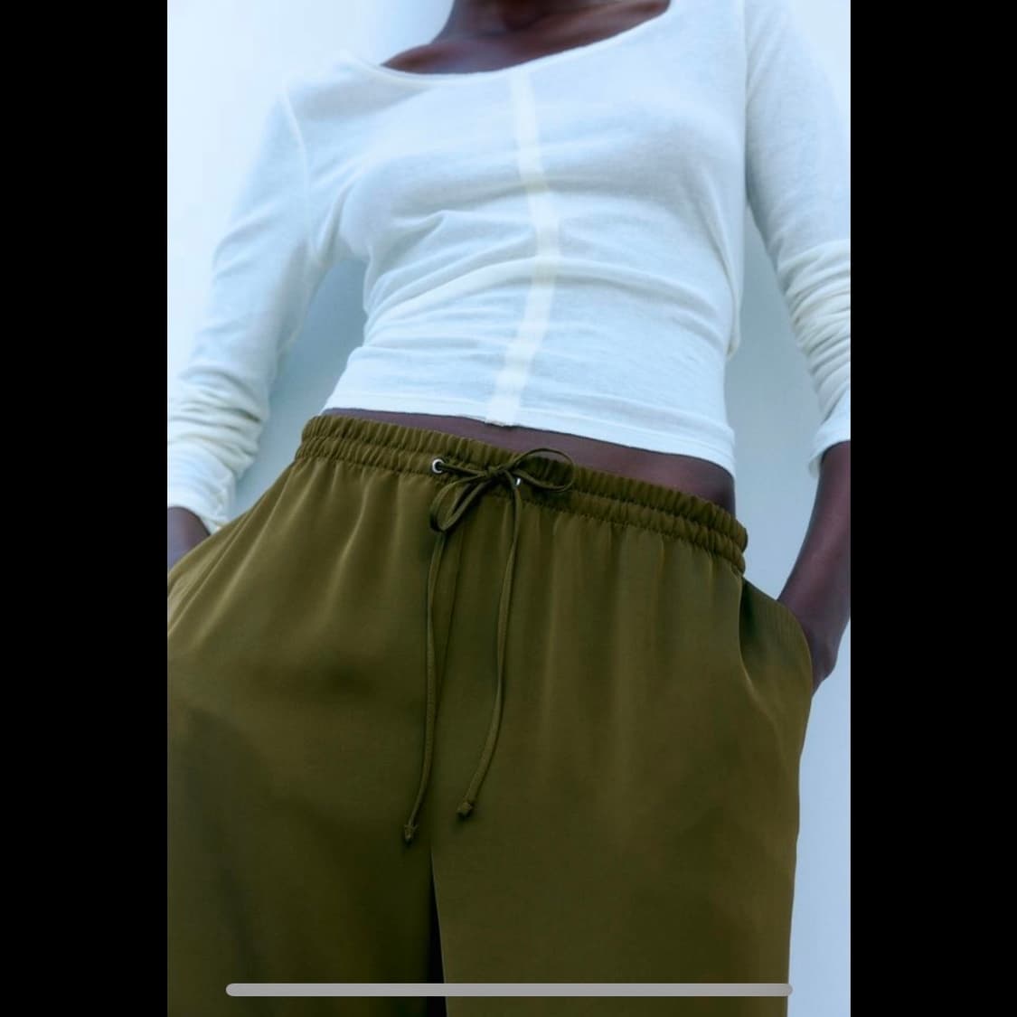 h&m 에이치앤엠 와이드 풀온 팬츠 (새상품) 상품이미지6