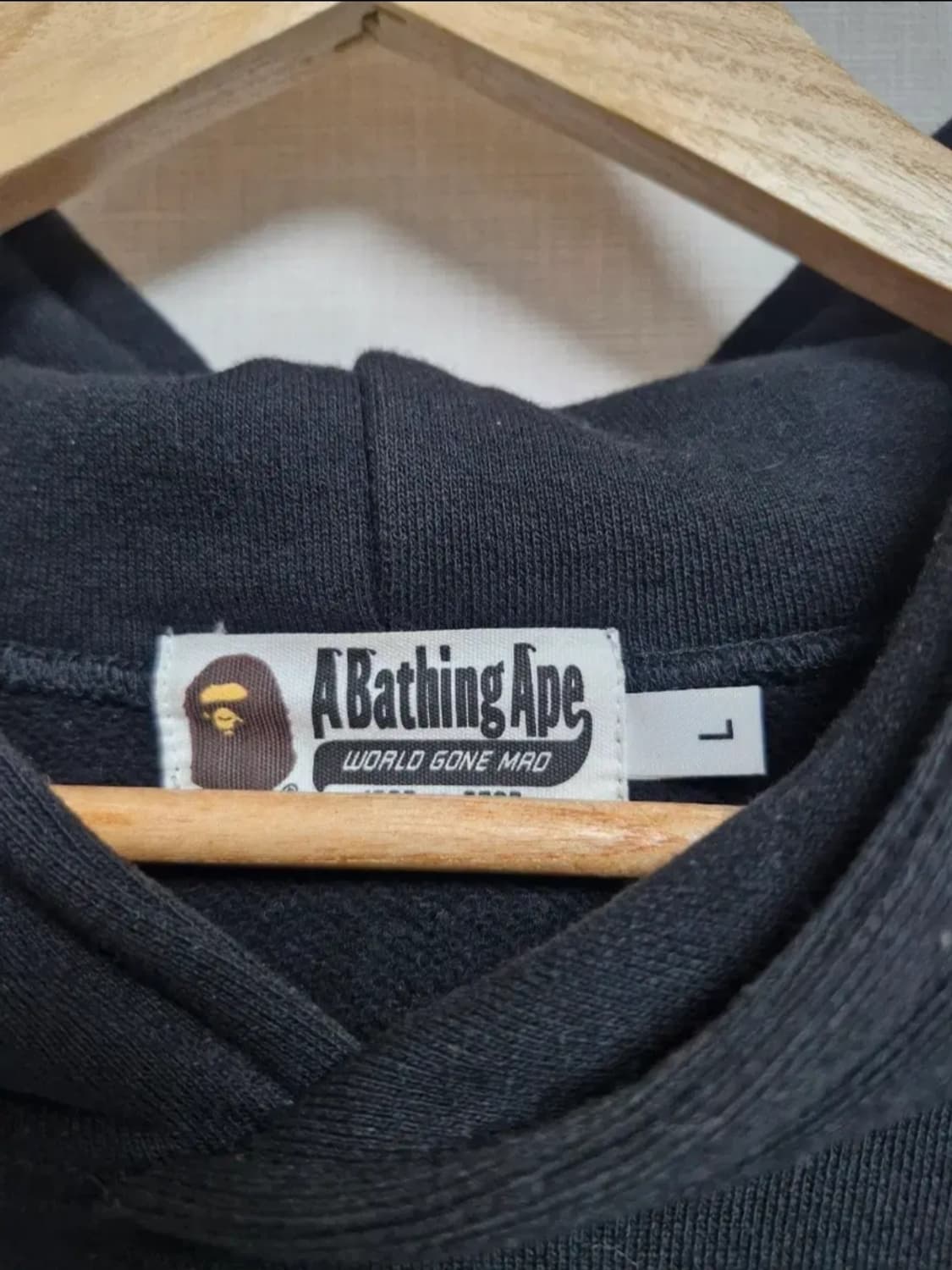 베이프 샤크후드 블랙 L 상품이미지6