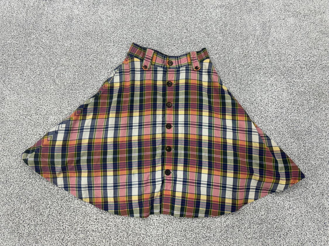 폴로 랄프로렌 체크 롱스커트 상품이미지2