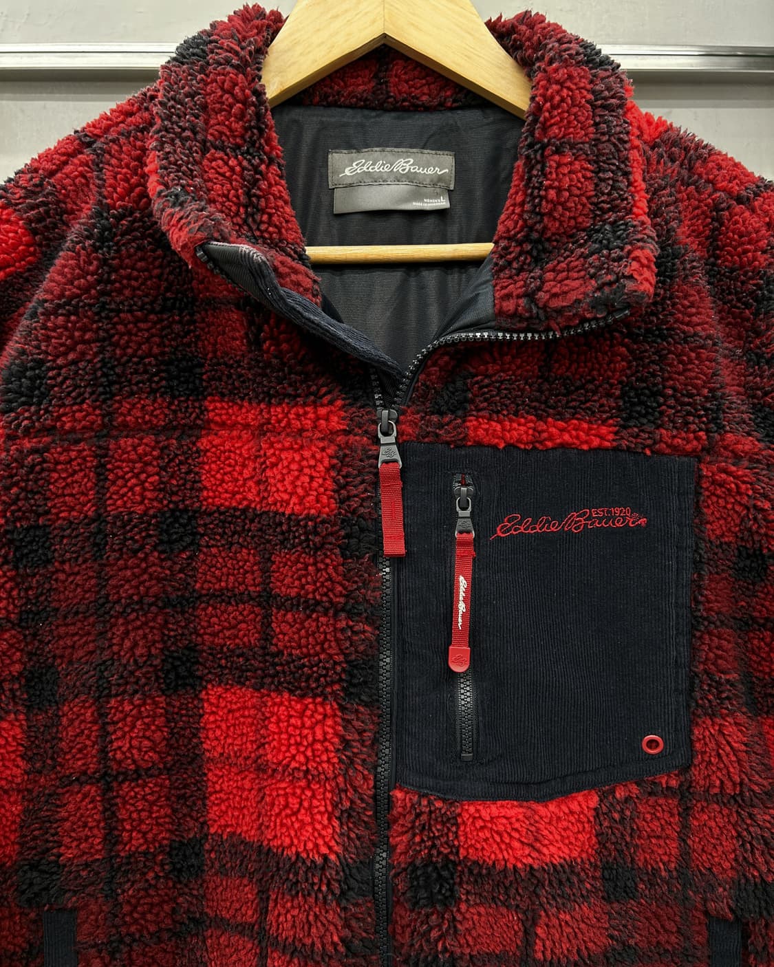 에디 바우어 타탄체크 쉐르파 플리스 자켓 상품이미지4