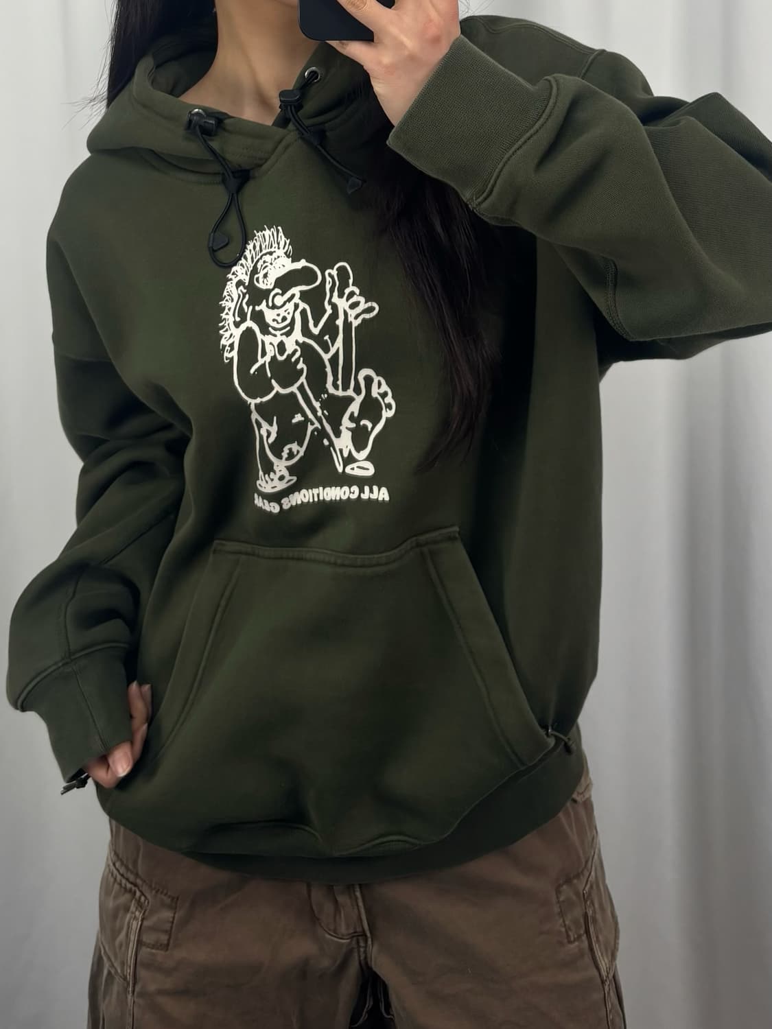 나이키 ACG 써마핏 카키 후드티 상품이미지1