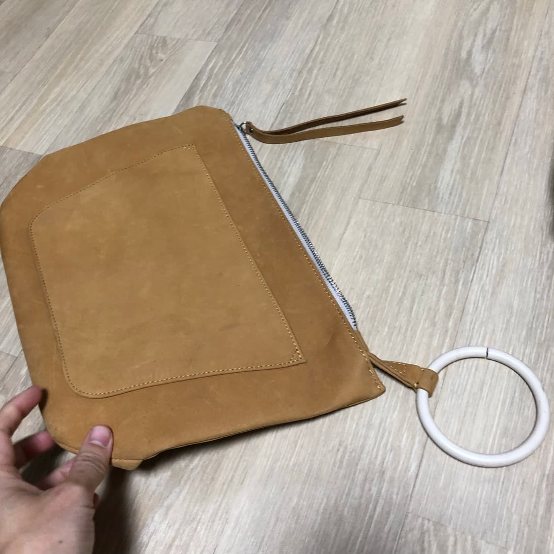 (OS) 로 프로덕트 오리지널 누벅 스웨이드 서클 숄더백 + 클러치 세트 상품이미지8