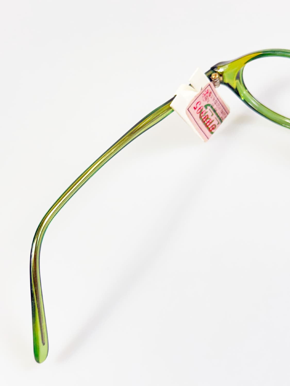 90s FREESIA 그린 오벌 반투명 뿔테 빈티지 안경 상품이미지7