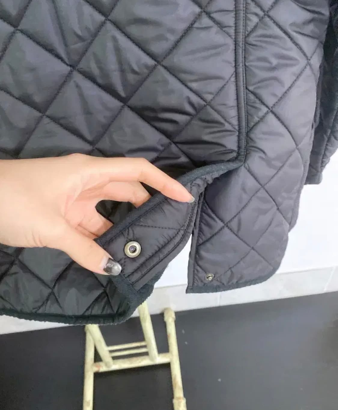 몽빈티지(M)폴로랄프로렌남자블랙기모퀄팅점퍼 상품이미지6