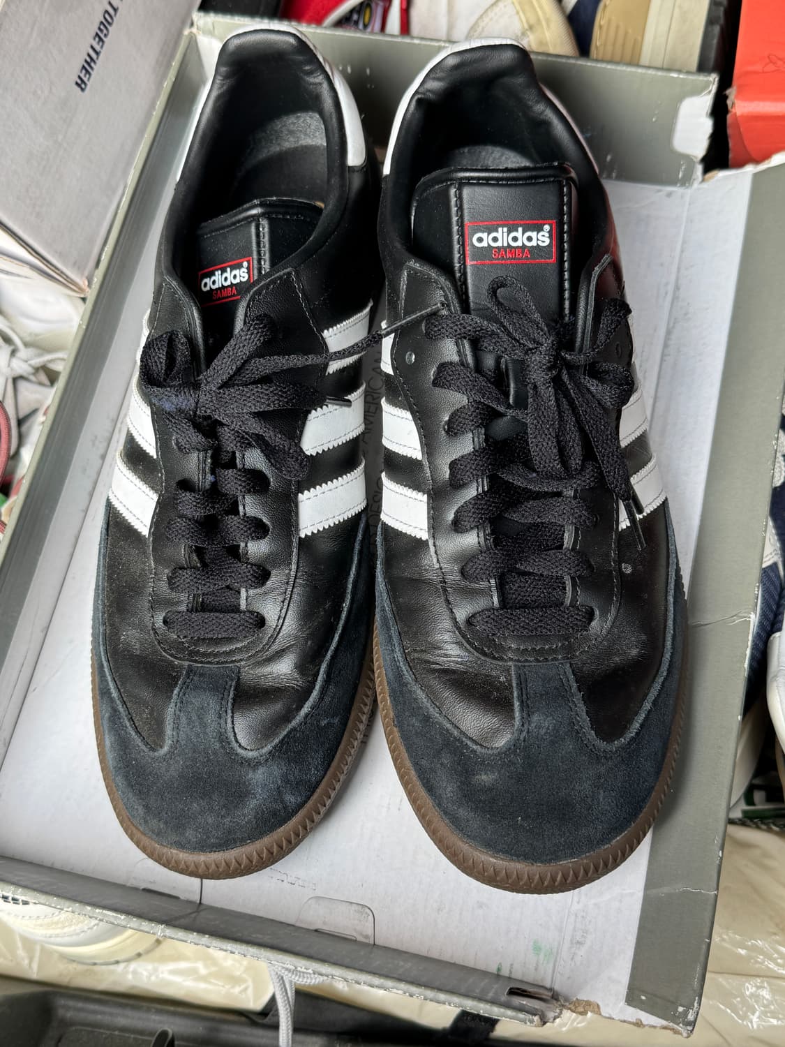 아디다스 삼바 레더 코어 블랙 상품이미지1