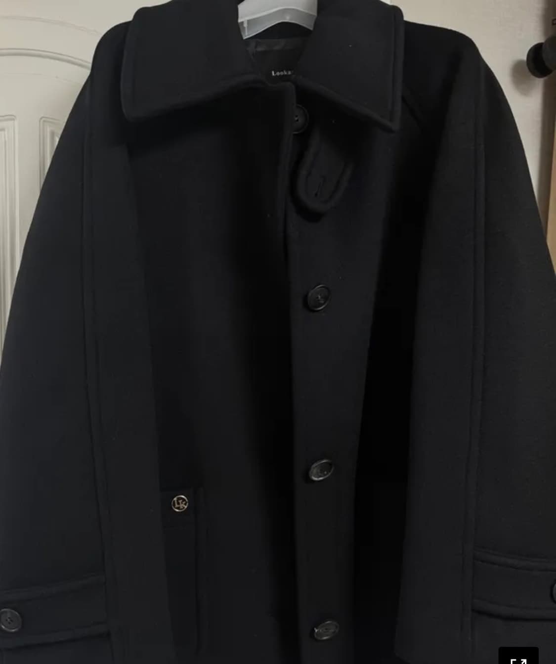 룩캐스트 마리 하프 울 코트 MARY HALF WOOL COAT 블랙 상품이미지1