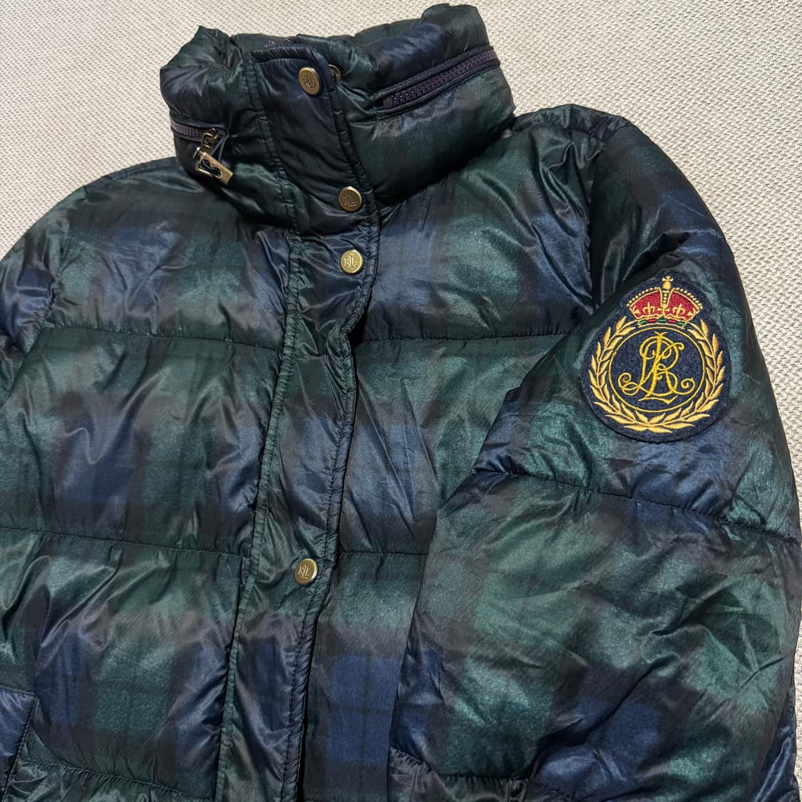 로렌 랄프로렌 타탄체크 패딩 점퍼 상품이미지2