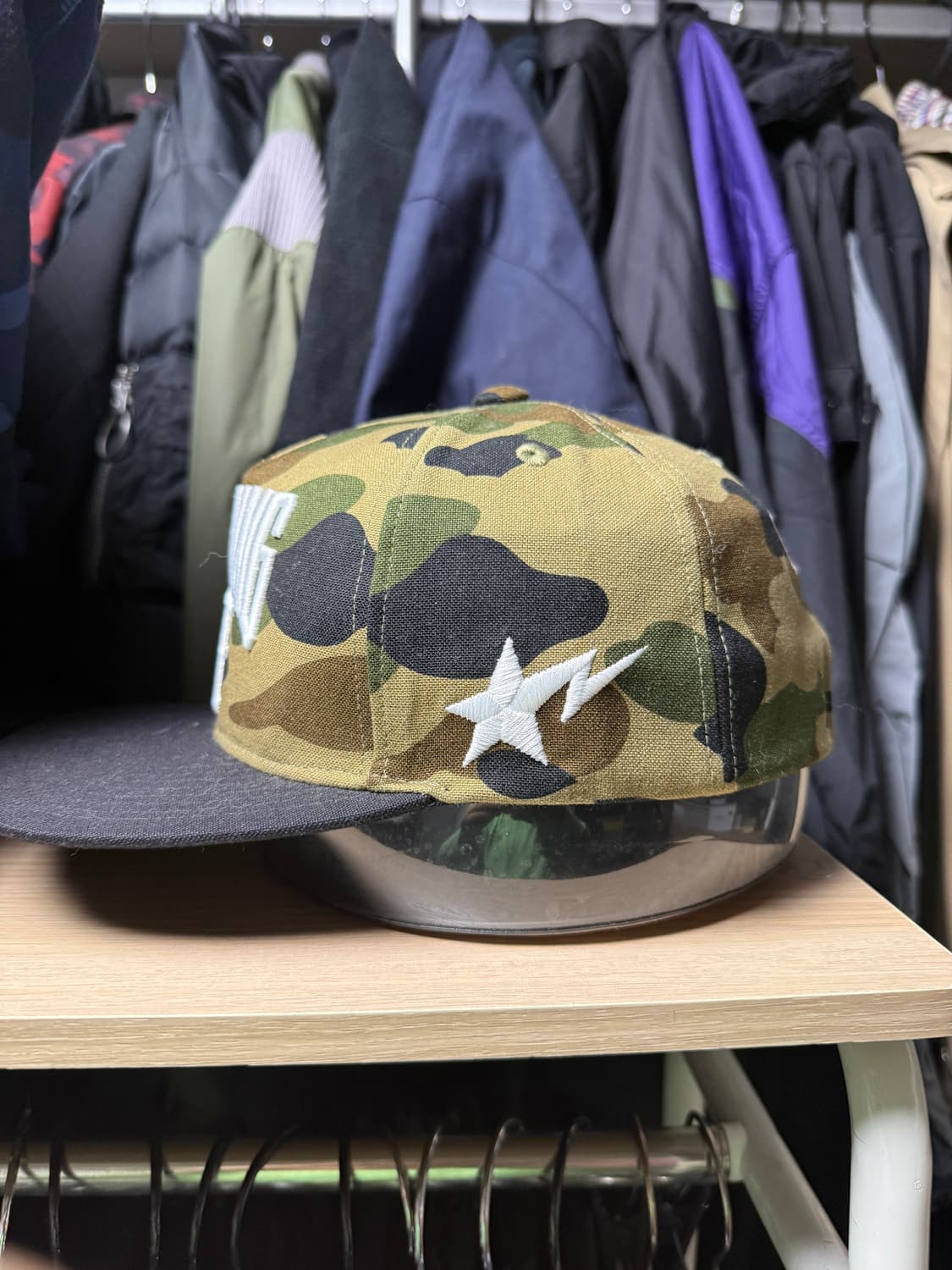 베이프 bape x rsvp 콜라보 카모 캡 상품이미지4