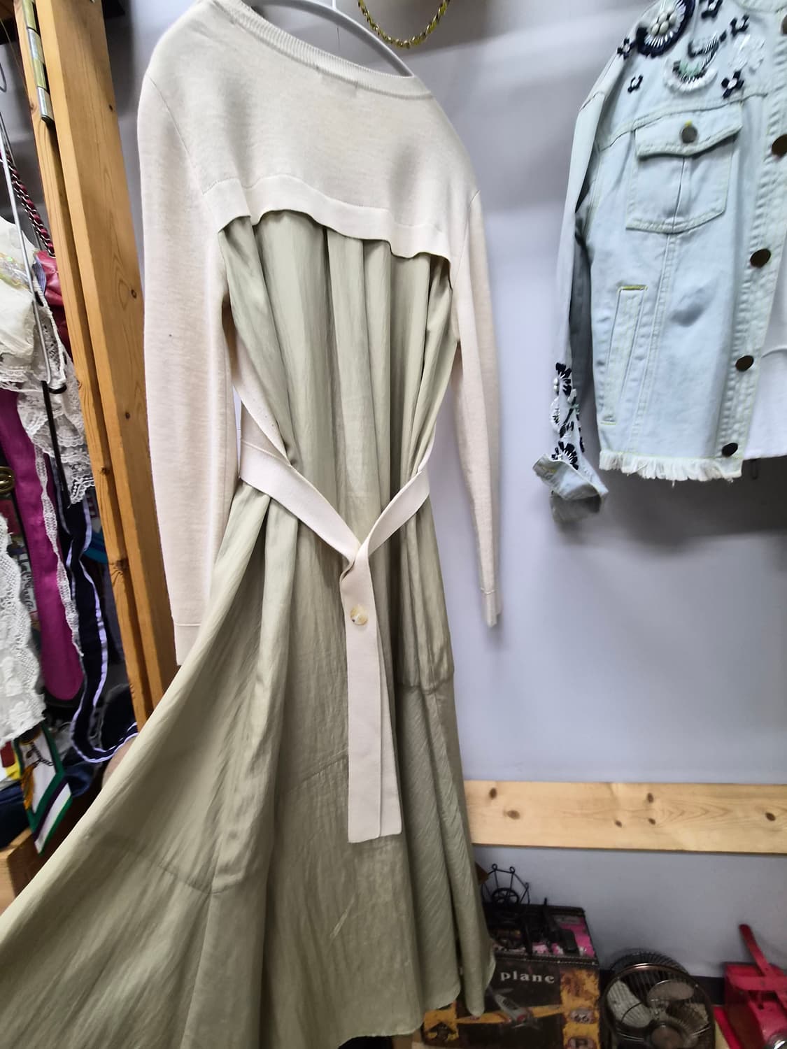 시슬리 SISLEY 레이어드 니트 원피스 상품이미지1