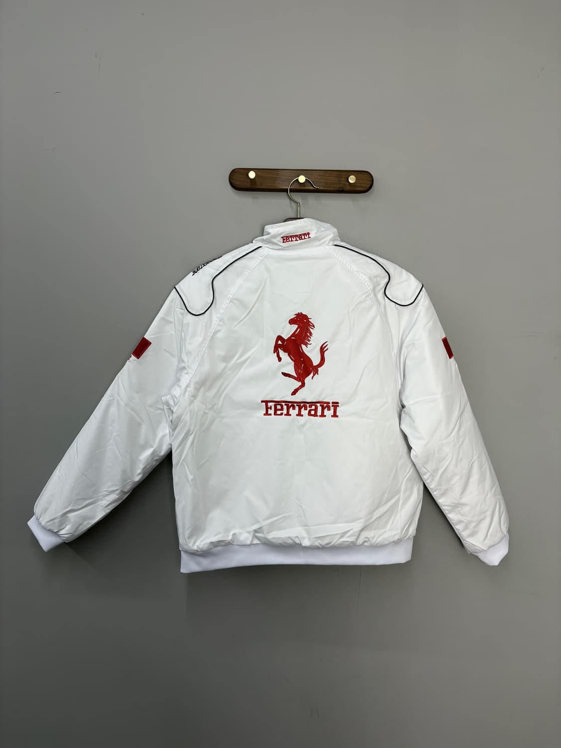 페라리 F1 빈티지 화이트레드 레이싱자켓 A3794 상품이미지7