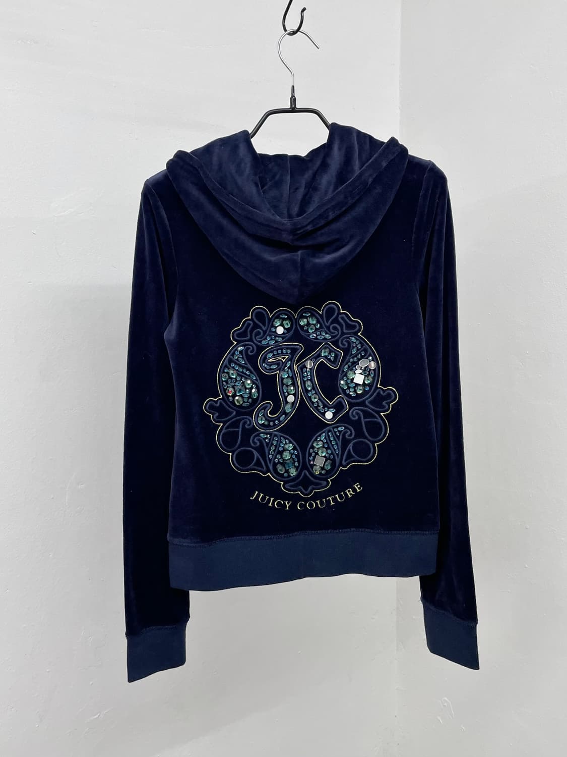 쥬시꾸뛰르 네이비 쥬얼 벨벳 셋업  상품이미지5