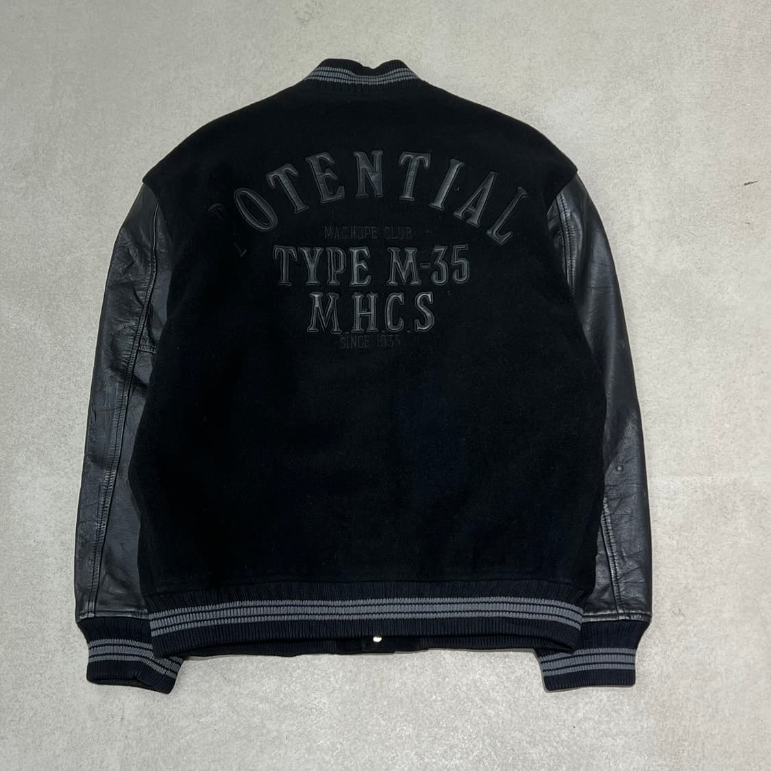 맥호프 레더소매 바시티자켓 s10204 상품이미지2