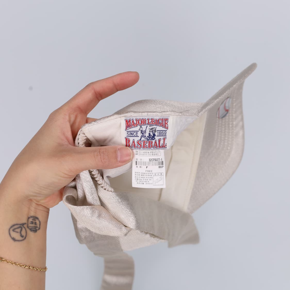 F MLB 양키스 크리스탈 리본 볼캡 0330H1 상품이미지3