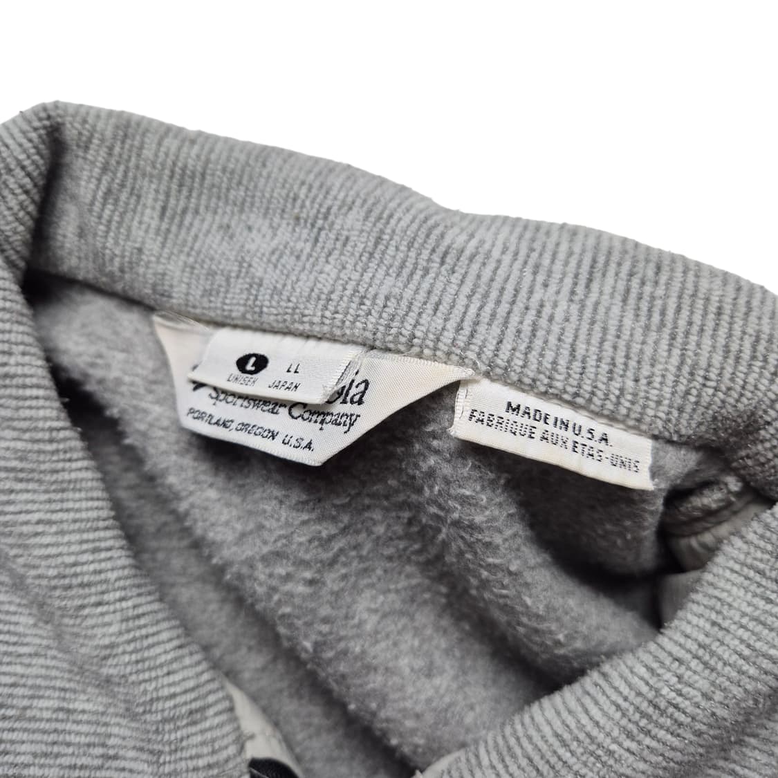 [L] 컬럼비아 90s 카라 후리스 집업 made in USA 상품이미지6