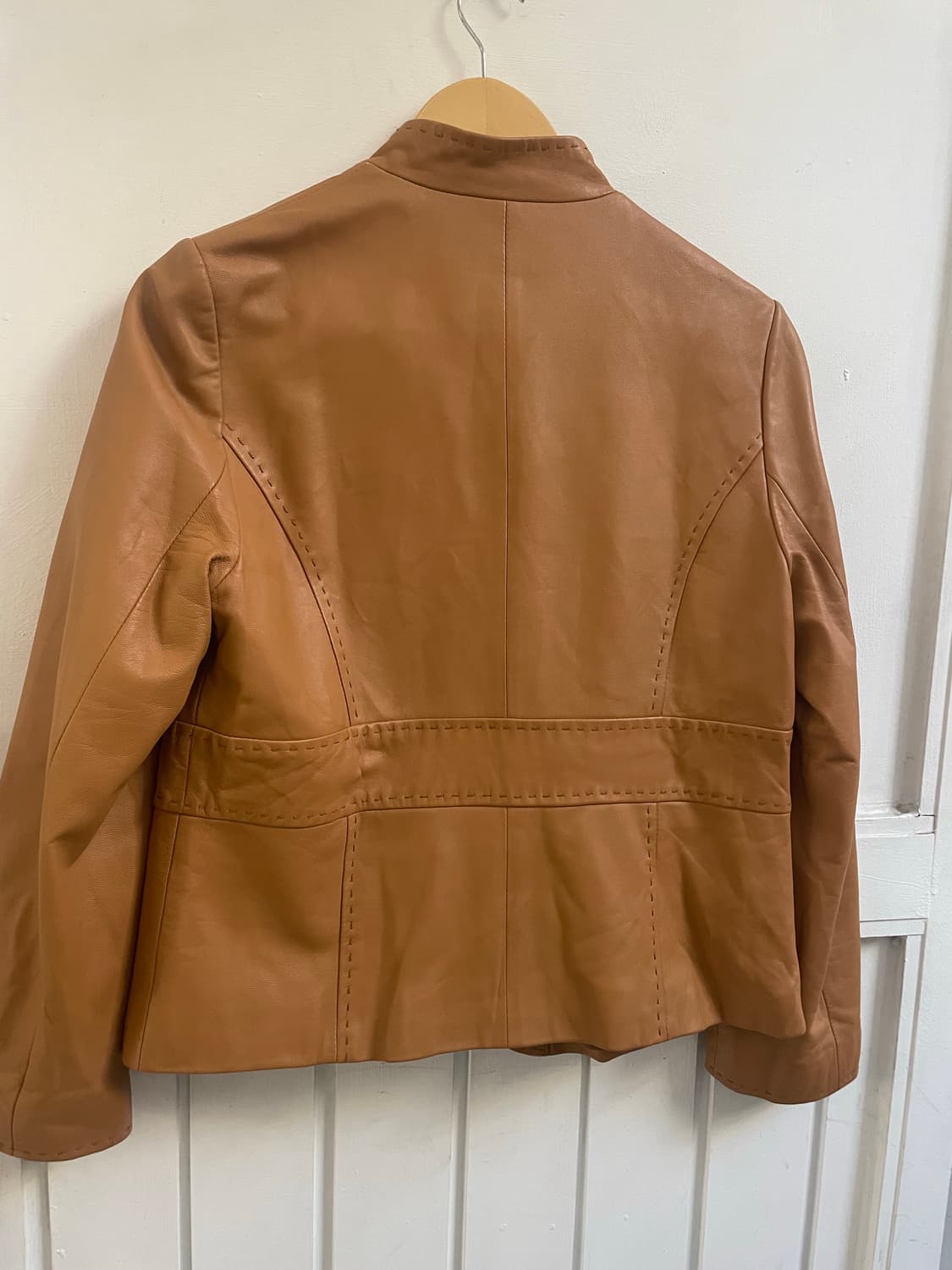 일본 빈티지 스티치 레더 자켓 상품이미지4