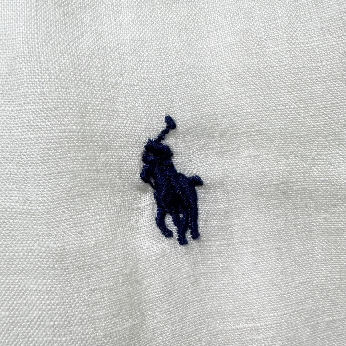 폴로 랄프로렌 린넨 셔츠 화이트 상품이미지5