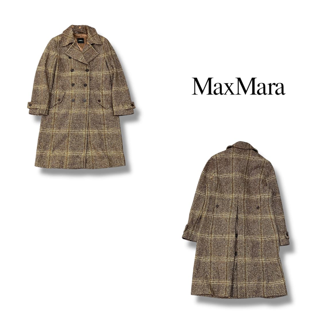  막스마라 체크 코트 y13889 상품이미지1