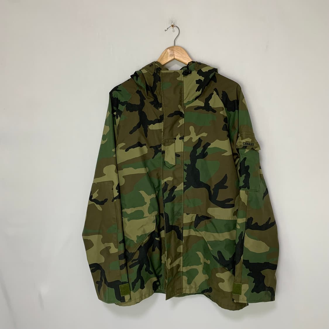 USA 빈티지 오버핏 베이프맛 카모 후드 바람막이 자켓 고프코어 아메카지 상품이미지1