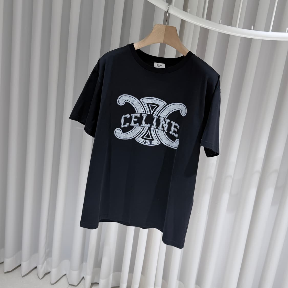 (A+/S) / 셀린느 트리옹프 프린트 루즈 반팔 티셔츠 상품이미지2