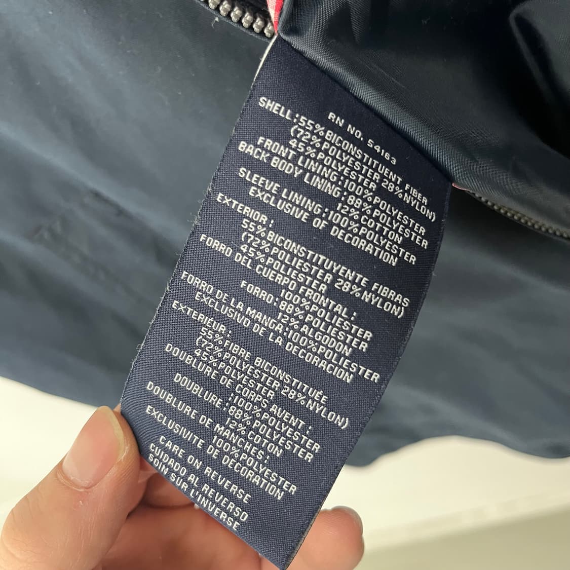 타미힐피거 네이비 블루종 자켓 남XL 상품이미지10