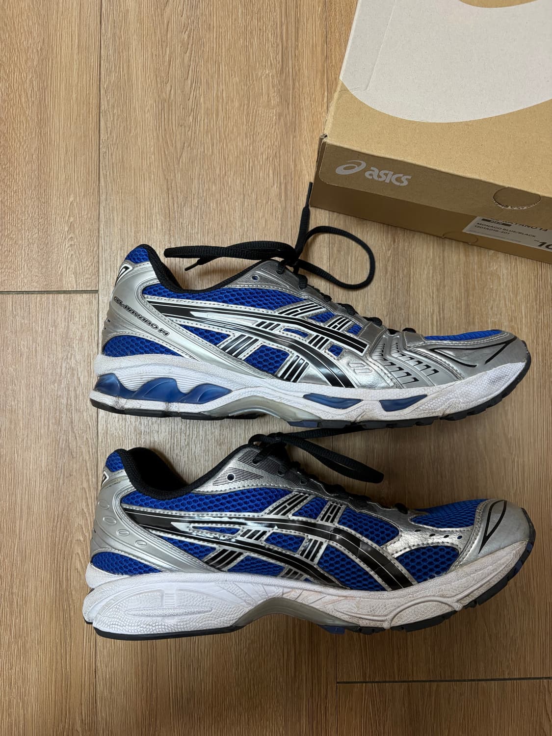 282.5) 아식스 젤 카야노 14 모나코 블루 블랙 상품이미지6